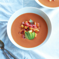 Peach & Tomato Gazpacho | Perpetually Chic