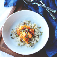 roasted persimmon & coconut quinoa // perpetuallychic.com