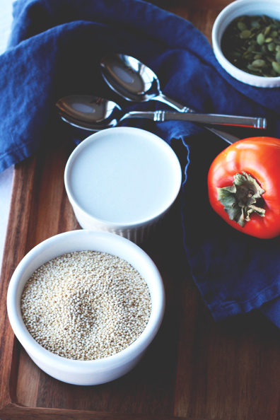 Roasted Persimmon & Coconut Quinoa | Perpetually Chic