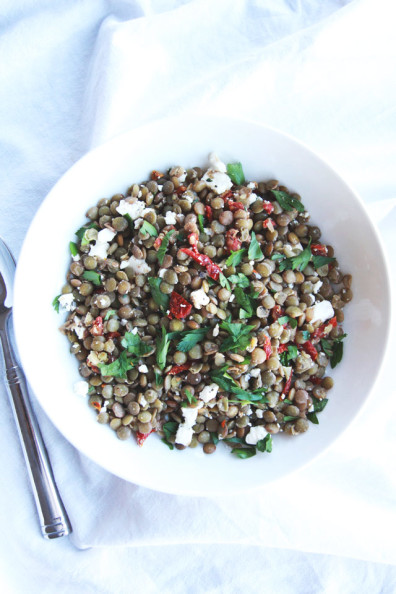 mediterranean lentil salad | perpetually chic