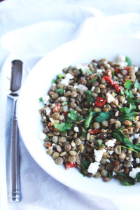 mediterranean lentil salad | perpetually chic