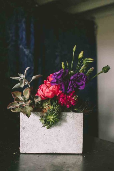 Succulent Planter by Rosehip Flora, photos by  Julie Cope | Perpetually Chic