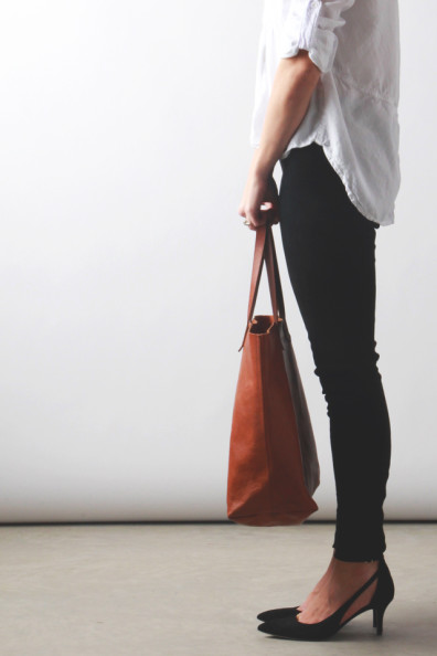 madewell leather carryall // perpetually chic