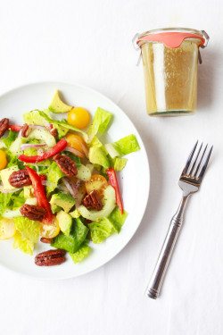 Chopped Salad with Sweet & Spicy Pecans and Cumin Dressing | Perpetually Chic