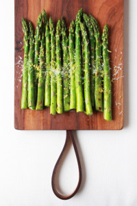 Grilled Asparagus with Chili Oil, Lemon Zest & Parmigiano | Perpetually Chic