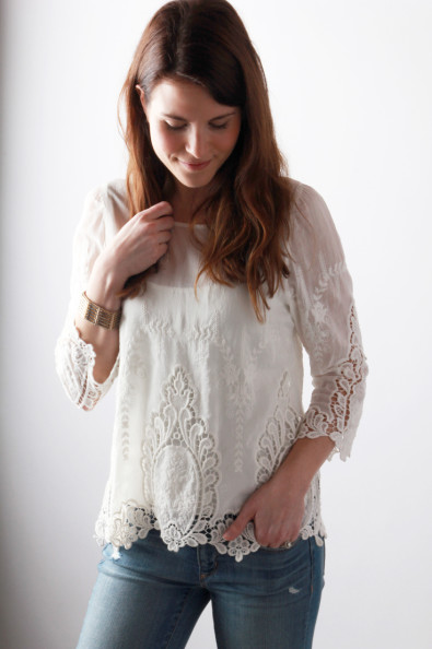 Lace & Boyfriend Jeans | Perpetually Chic