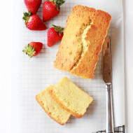 Pound Cake with Strawberries & Mascarpone Cream | Perpetually Chic