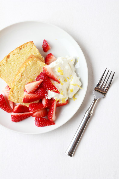 Pound Cake with Strawberries & Mascarpone Cream | Perpetually Chic