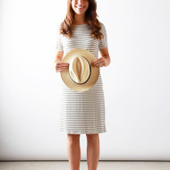 summer stripes + fedora | Perpetually Chic