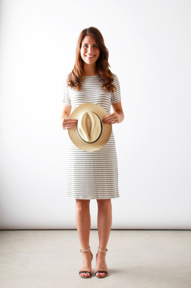 summer stripes + fedora | Perpetually Chic