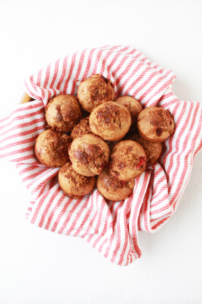 Strawberry Rhubarb Muffins | Perpetually Chic