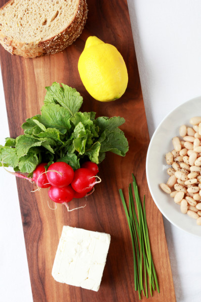 White Bean & Feta Tartines | Perpetually Chic