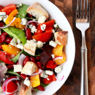 Panzanella Salad with Lemon-Garlic Vinaigrette | Perpetually Chic