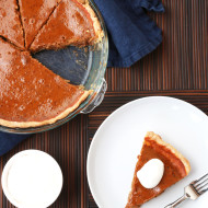 Pumpkin Pie with Pecan Crust | Perpetually Chic