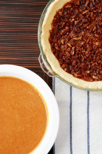 Pumpkin Pie with Pecan Crust | Perpetually Chic