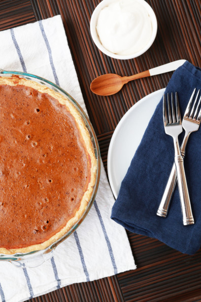 Pumpkin Pie with Pecan Crust | Perpetually Chic
