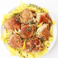 Braised Chicken with Lemon & Capers | Perpetually Chic