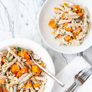 Butternut Squash Pasta with Herbs & Goat Cheese | Perpetually Chic