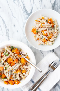 Butternut Squash Pasta with Herbs & Goat Cheese | Perpetually Chic