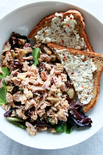 Mediterranean Tuna & Feta-Herb Toast | Perpetually Chic