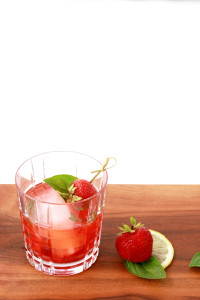 Strawberry-Basil Smash Cocktail | Perpetually Chic