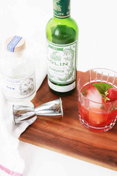 Strawberry-Basil Smash Cocktail | Perpetually Chic