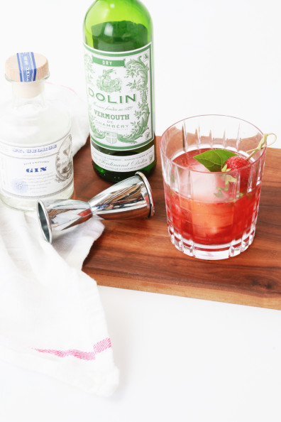 Strawberry-Basil Smash Cocktail | Perpetually Chic