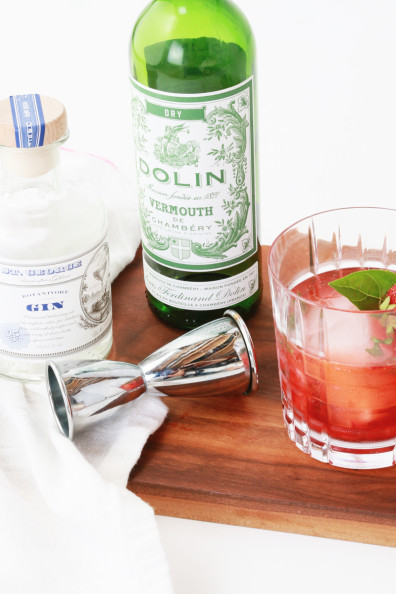 Strawberry-Basil Smash Cocktail | Perpetually Chic