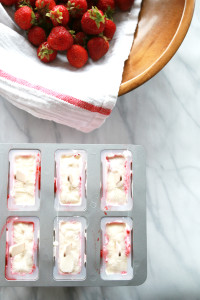 Roasted Strawberry & Crème Fraîche Popsicles | Perpetually Chic