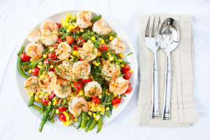 Grilled Shrimp & Green Bean Salad | Perpetually Chic