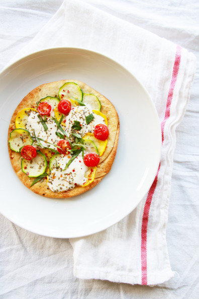 Summer Squash & Burrata Pizza | Perpetually Chic