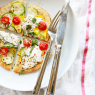 Summer Squash & Burrata Pizza | Perpetually Chic