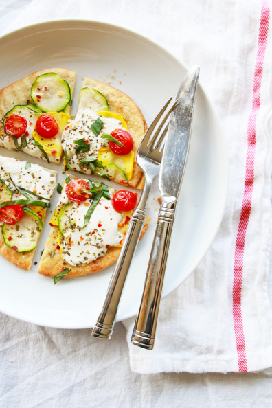 Summer Squash & Burrata Pizza | Perpetually Chic