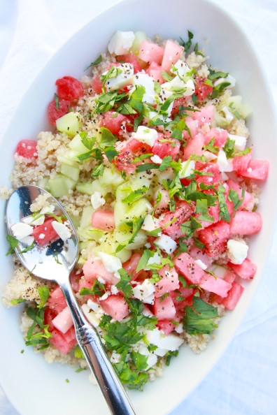 Watermelon Quinoa Salad | Perpetually Chic