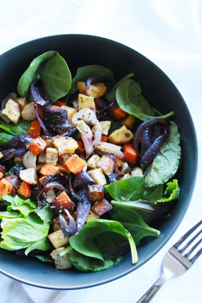 Roasted Root Vegetable Salad | Perpetually Chic