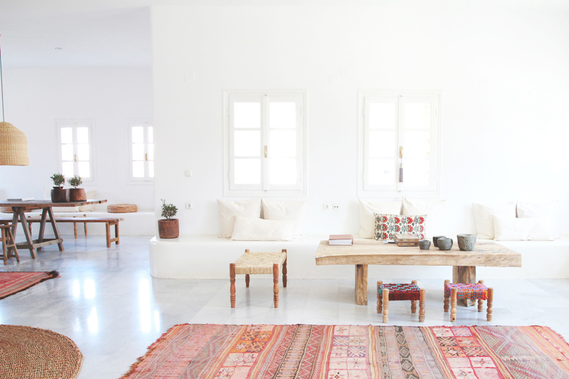 White Space With Bohemian Accents Perpetually Chic