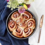 Pecan Cinnamon Rolls with Mascarpone Icing | Perpetually Chic