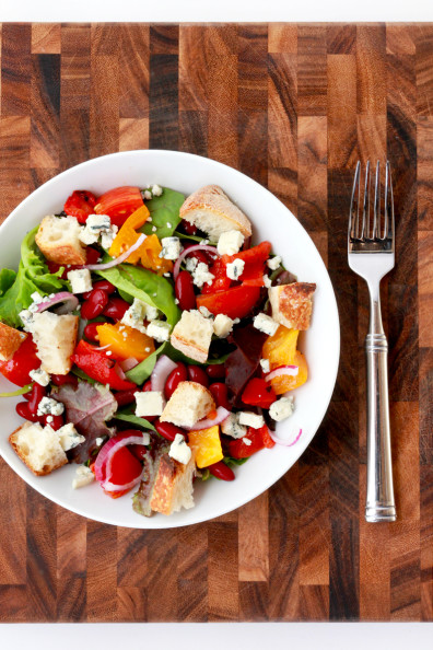 Panzanella Salad with Lemon-Garlic Vinaigrette | Perpetually Chic