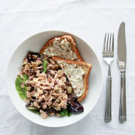 Mediterranean Tuna & Feta-Herb Toast | Perpetually Chic