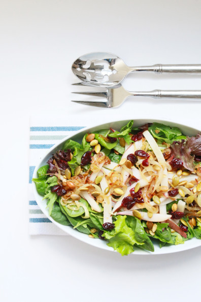 Pear, Caramelized Onion & Pepita Salad | Perpetually Chic